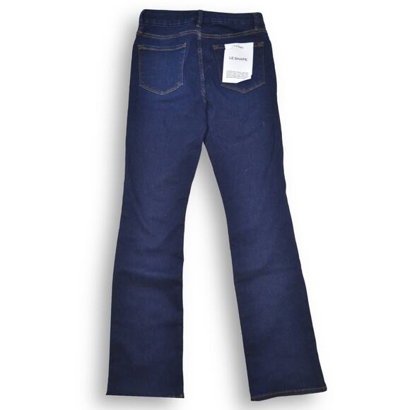 Frame Le Mini Boot Jean Claremore Dark Wash Baby Boot Flare Stretch $265 NWT 31 - Picture 1 of 7